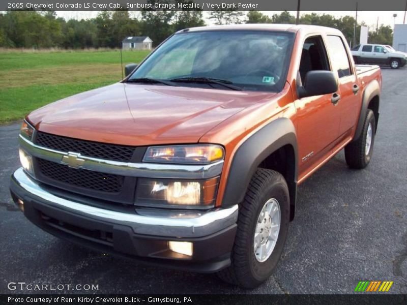 Sunburst Orange Metallic / Very Dark Pewter 2005 Chevrolet Colorado LS Crew Cab