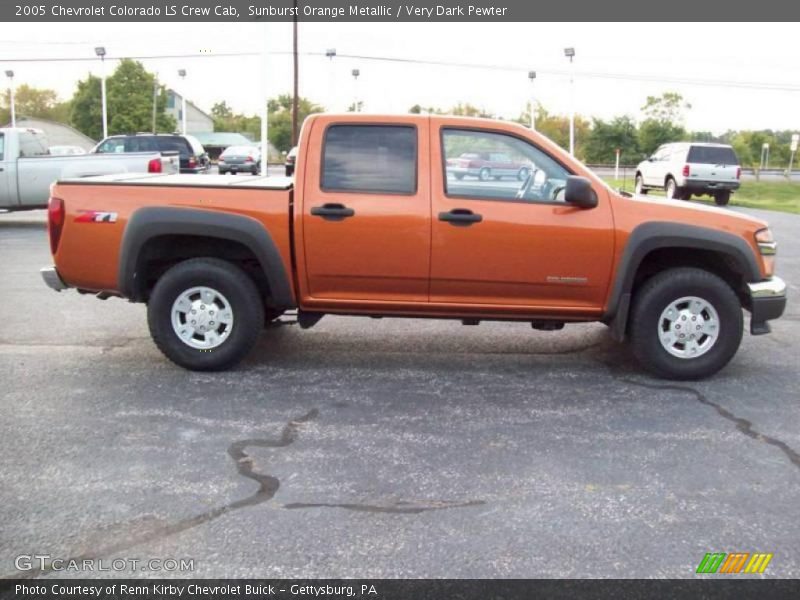 Sunburst Orange Metallic / Very Dark Pewter 2005 Chevrolet Colorado LS Crew Cab