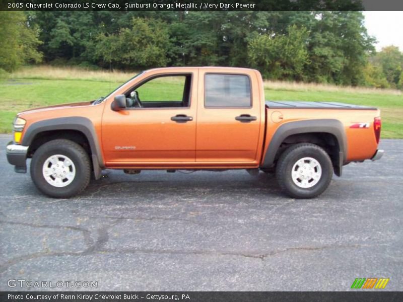 Sunburst Orange Metallic / Very Dark Pewter 2005 Chevrolet Colorado LS Crew Cab