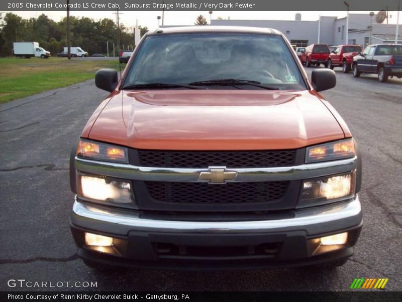 Sunburst Orange Metallic / Very Dark Pewter 2005 Chevrolet Colorado LS Crew Cab