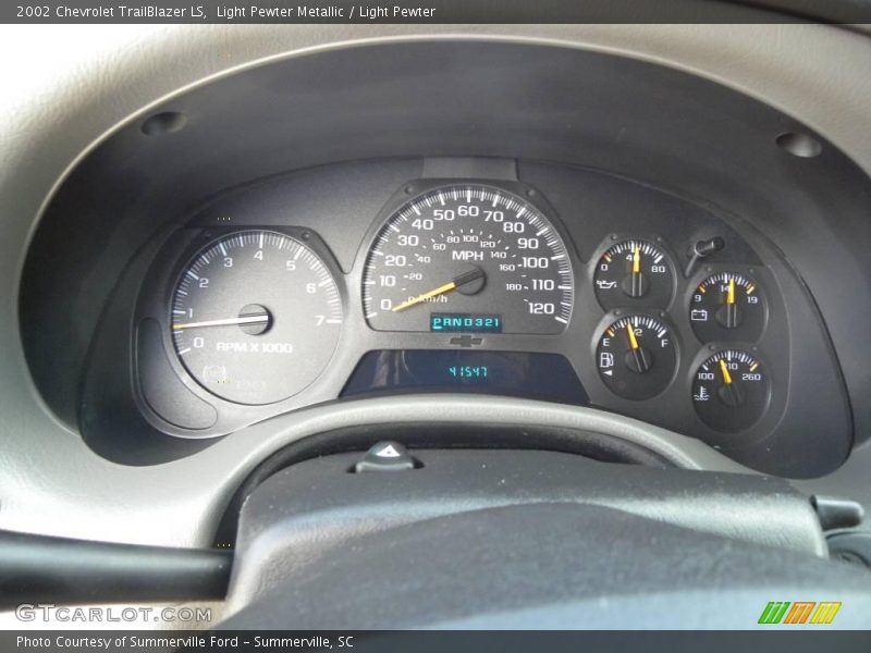 Light Pewter Metallic / Light Pewter 2002 Chevrolet TrailBlazer LS