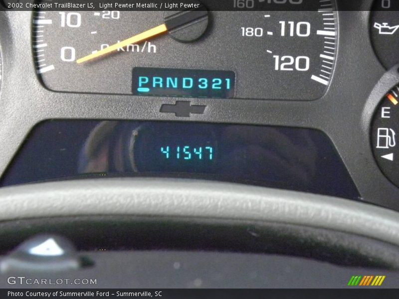 Light Pewter Metallic / Light Pewter 2002 Chevrolet TrailBlazer LS