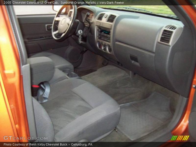 Sunburst Orange Metallic / Very Dark Pewter 2005 Chevrolet Colorado LS Crew Cab