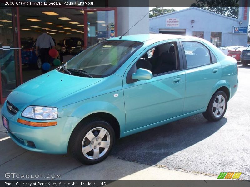 Aqua / Charcoal 2006 Chevrolet Aveo LS Sedan