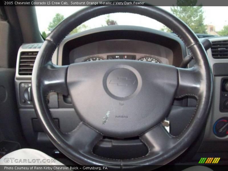 Sunburst Orange Metallic / Very Dark Pewter 2005 Chevrolet Colorado LS Crew Cab