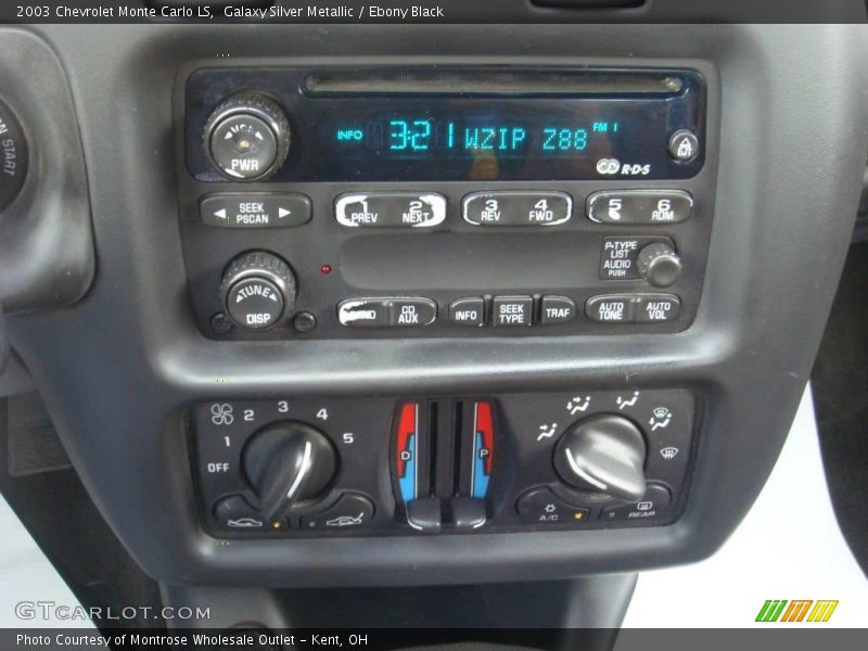 Galaxy Silver Metallic / Ebony Black 2003 Chevrolet Monte Carlo LS