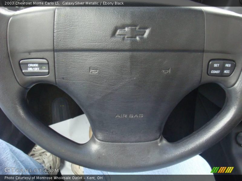 Galaxy Silver Metallic / Ebony Black 2003 Chevrolet Monte Carlo LS