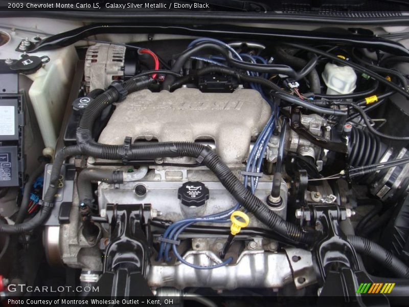 Galaxy Silver Metallic / Ebony Black 2003 Chevrolet Monte Carlo LS