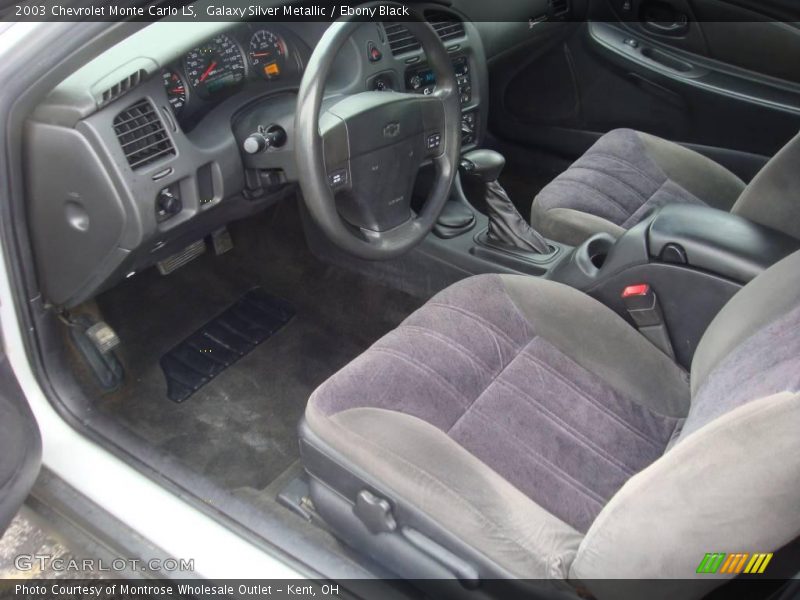 Galaxy Silver Metallic / Ebony Black 2003 Chevrolet Monte Carlo LS