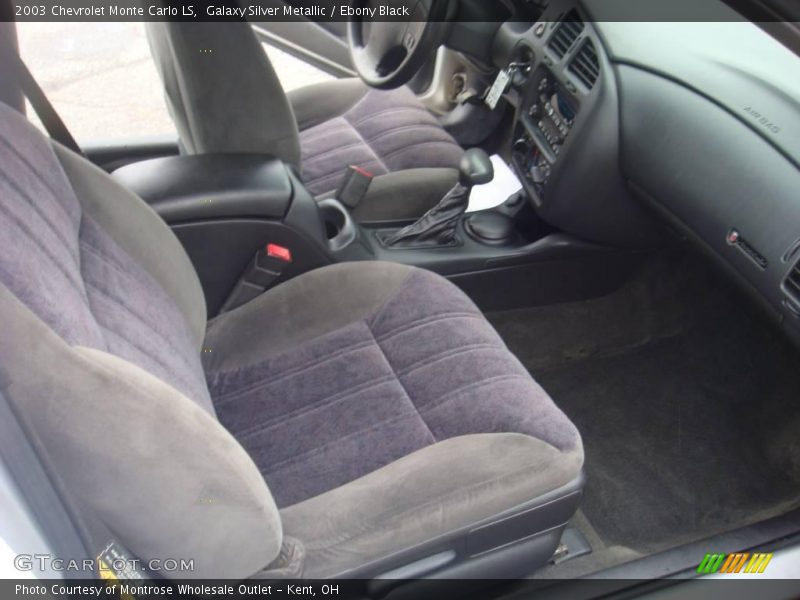 Galaxy Silver Metallic / Ebony Black 2003 Chevrolet Monte Carlo LS