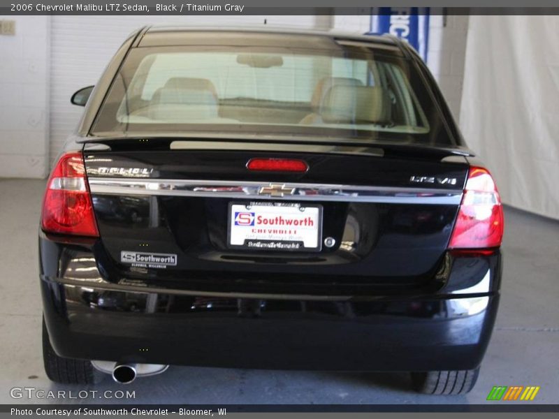 Black / Titanium Gray 2006 Chevrolet Malibu LTZ Sedan