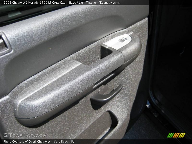 Black / Light Titanium/Ebony Accents 2008 Chevrolet Silverado 1500 LS Crew Cab