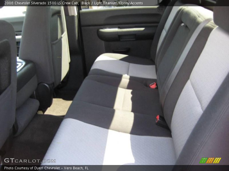 Black / Light Titanium/Ebony Accents 2008 Chevrolet Silverado 1500 LS Crew Cab