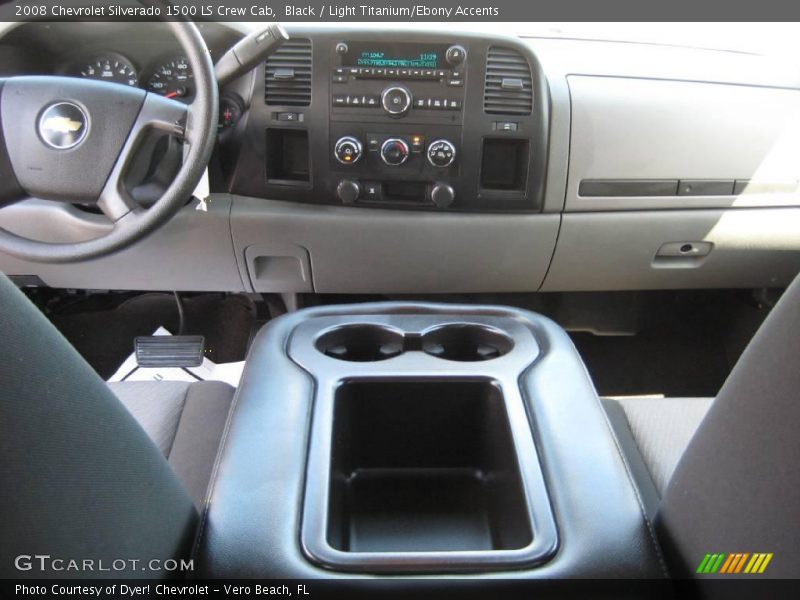 Black / Light Titanium/Ebony Accents 2008 Chevrolet Silverado 1500 LS Crew Cab