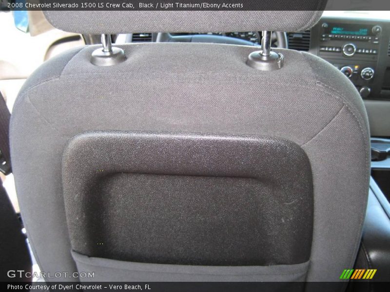 Black / Light Titanium/Ebony Accents 2008 Chevrolet Silverado 1500 LS Crew Cab