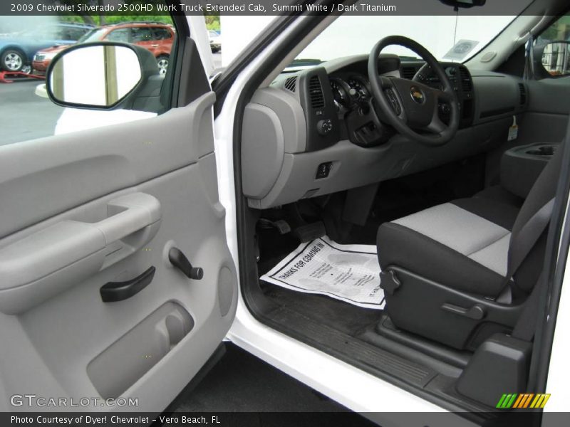 Summit White / Dark Titanium 2009 Chevrolet Silverado 2500HD Work Truck Extended Cab