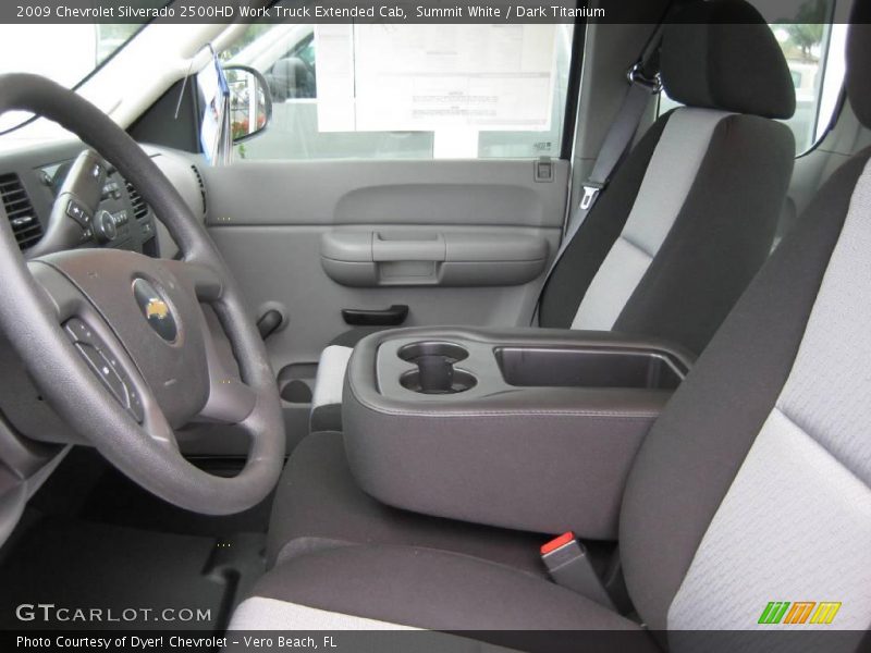 Summit White / Dark Titanium 2009 Chevrolet Silverado 2500HD Work Truck Extended Cab