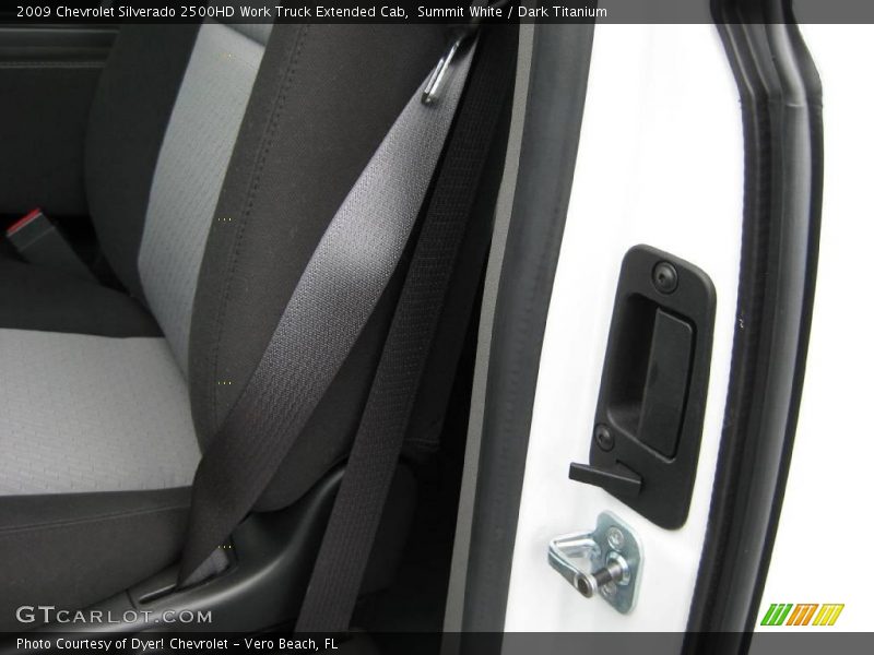 Summit White / Dark Titanium 2009 Chevrolet Silverado 2500HD Work Truck Extended Cab