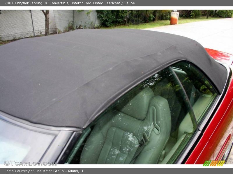 Inferno Red Tinted Pearlcoat / Taupe 2001 Chrysler Sebring LXi Convertible
