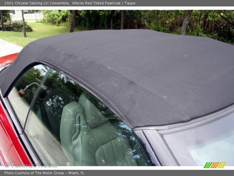 Inferno Red Tinted Pearlcoat / Taupe 2001 Chrysler Sebring LXi Convertible