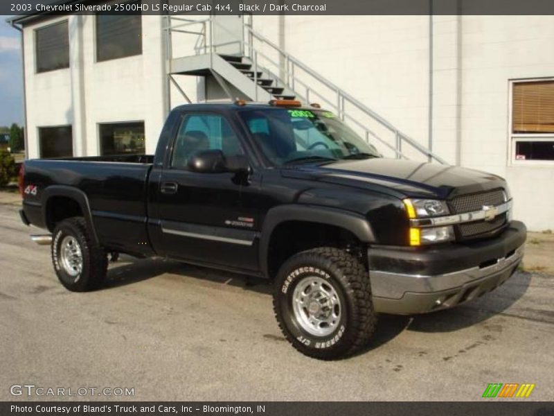 Black / Dark Charcoal 2003 Chevrolet Silverado 2500HD LS Regular Cab 4x4