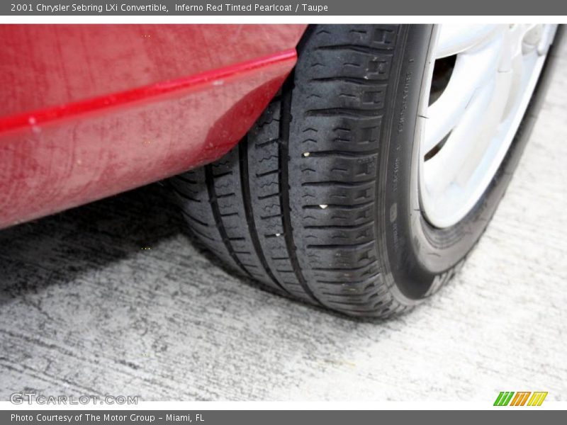 Inferno Red Tinted Pearlcoat / Taupe 2001 Chrysler Sebring LXi Convertible