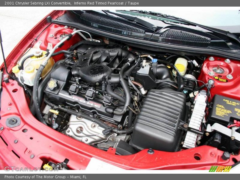 Inferno Red Tinted Pearlcoat / Taupe 2001 Chrysler Sebring LXi Convertible