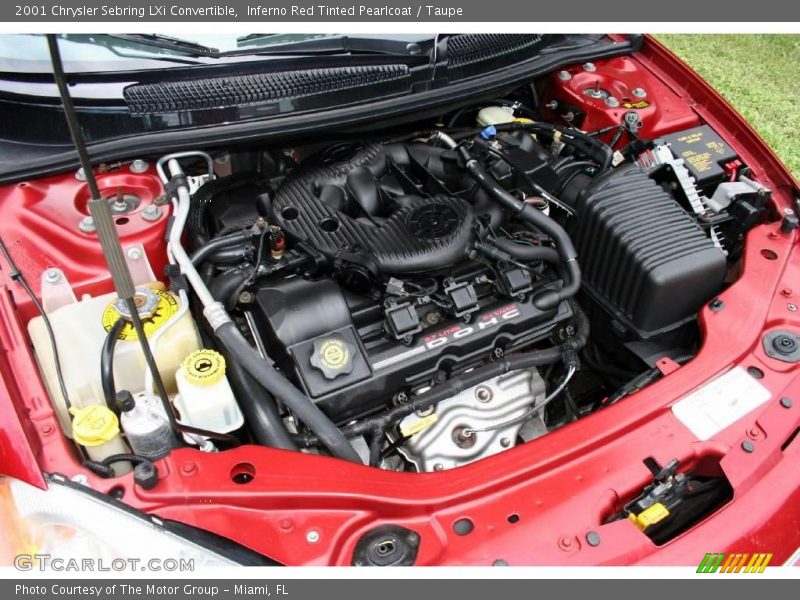 Inferno Red Tinted Pearlcoat / Taupe 2001 Chrysler Sebring LXi Convertible