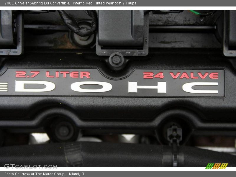 Inferno Red Tinted Pearlcoat / Taupe 2001 Chrysler Sebring LXi Convertible