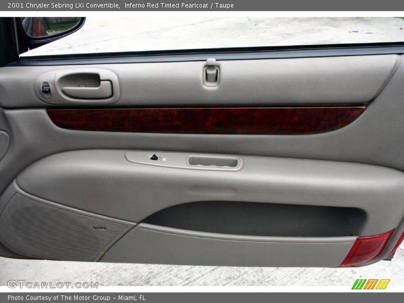 Inferno Red Tinted Pearlcoat / Taupe 2001 Chrysler Sebring LXi Convertible