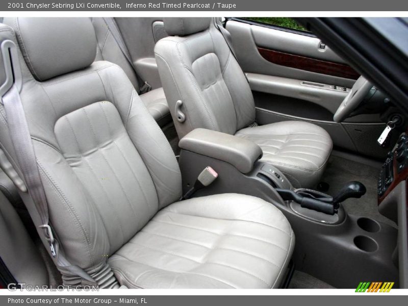 Inferno Red Tinted Pearlcoat / Taupe 2001 Chrysler Sebring LXi Convertible
