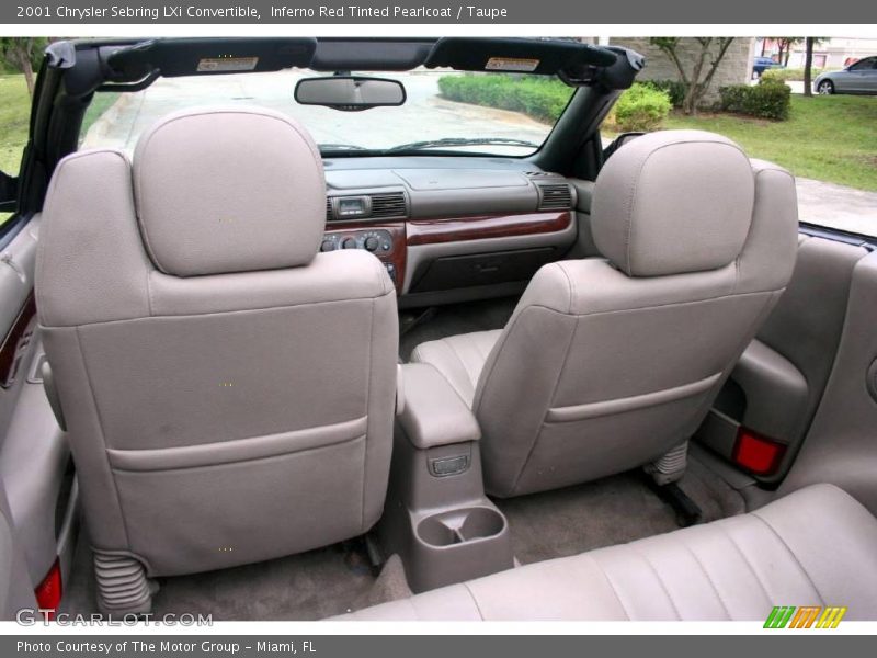 Inferno Red Tinted Pearlcoat / Taupe 2001 Chrysler Sebring LXi Convertible