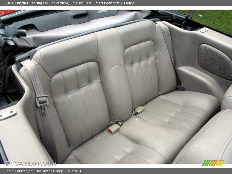 Inferno Red Tinted Pearlcoat / Taupe 2001 Chrysler Sebring LXi Convertible