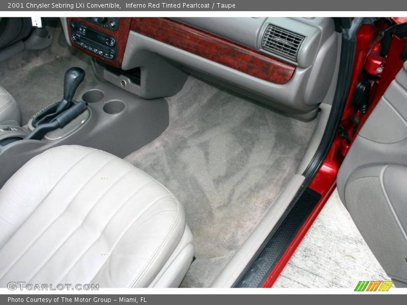 Inferno Red Tinted Pearlcoat / Taupe 2001 Chrysler Sebring LXi Convertible