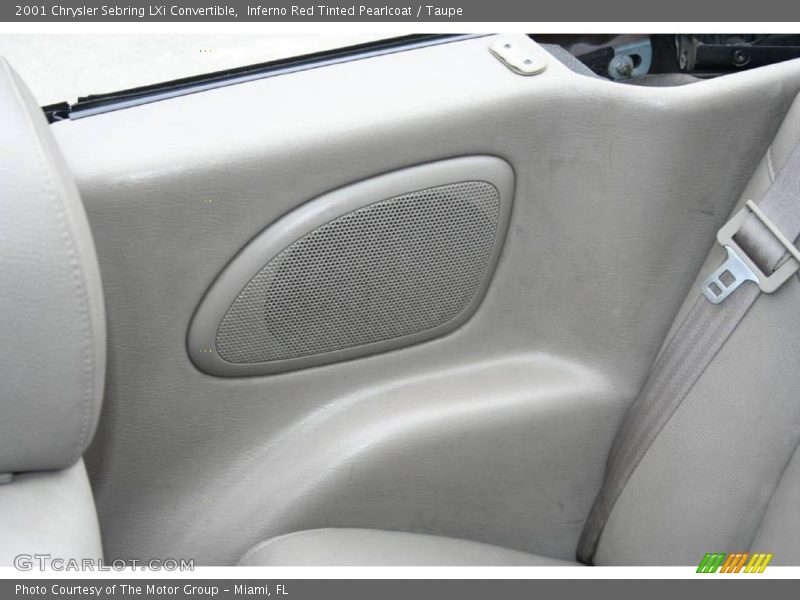 Inferno Red Tinted Pearlcoat / Taupe 2001 Chrysler Sebring LXi Convertible