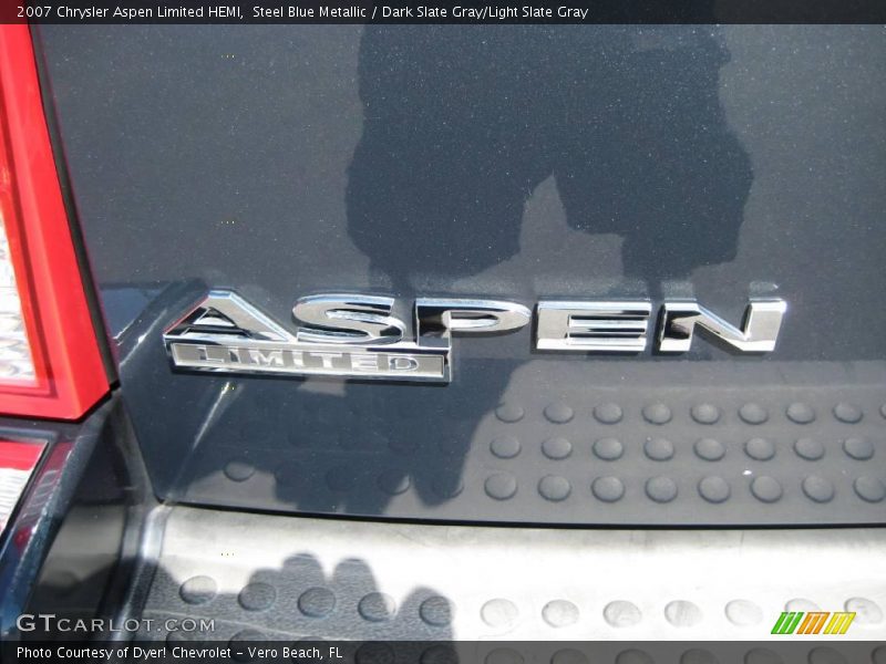 Steel Blue Metallic / Dark Slate Gray/Light Slate Gray 2007 Chrysler Aspen Limited HEMI