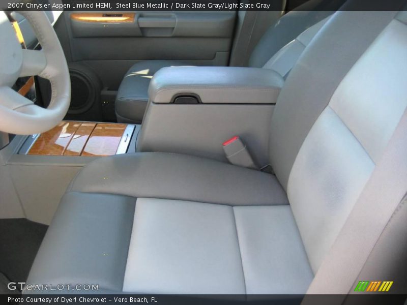 Steel Blue Metallic / Dark Slate Gray/Light Slate Gray 2007 Chrysler Aspen Limited HEMI