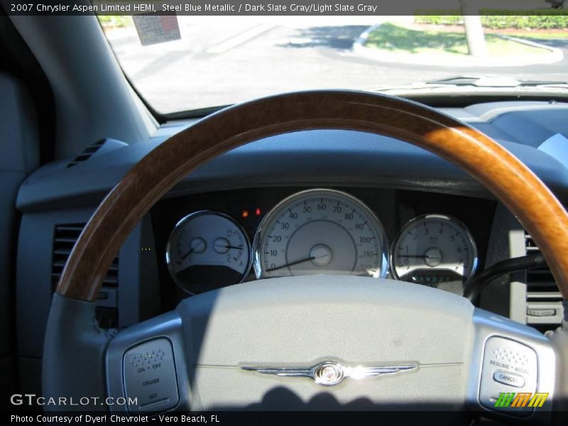 Steel Blue Metallic / Dark Slate Gray/Light Slate Gray 2007 Chrysler Aspen Limited HEMI