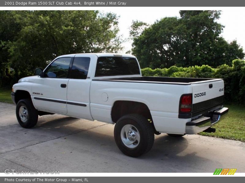 Bright White / Mist Gray 2001 Dodge Ram 1500 SLT Club Cab 4x4