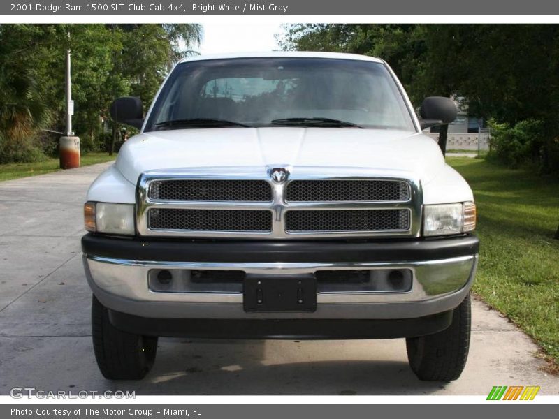 Bright White / Mist Gray 2001 Dodge Ram 1500 SLT Club Cab 4x4