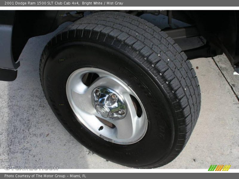 Bright White / Mist Gray 2001 Dodge Ram 1500 SLT Club Cab 4x4