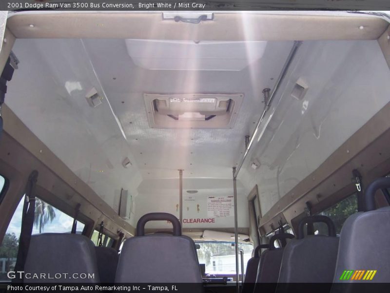 Bright White / Mist Gray 2001 Dodge Ram Van 3500 Bus Conversion