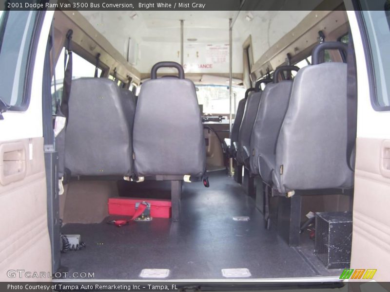 Bright White / Mist Gray 2001 Dodge Ram Van 3500 Bus Conversion