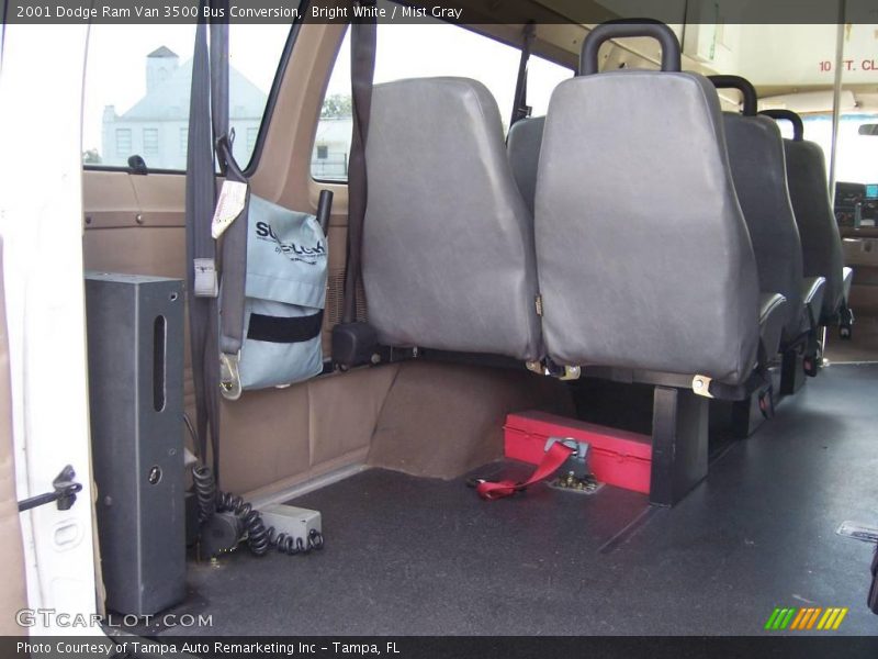 Bright White / Mist Gray 2001 Dodge Ram Van 3500 Bus Conversion