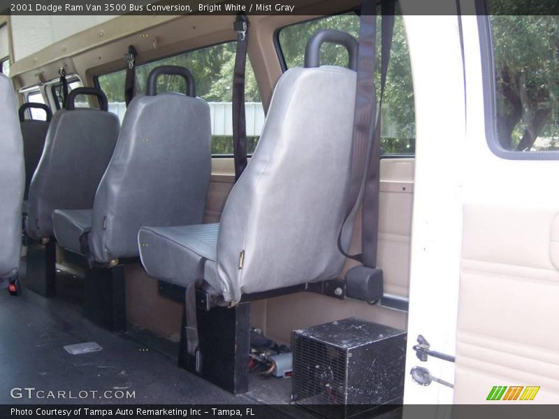 Bright White / Mist Gray 2001 Dodge Ram Van 3500 Bus Conversion