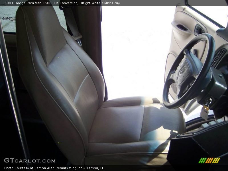 Bright White / Mist Gray 2001 Dodge Ram Van 3500 Bus Conversion