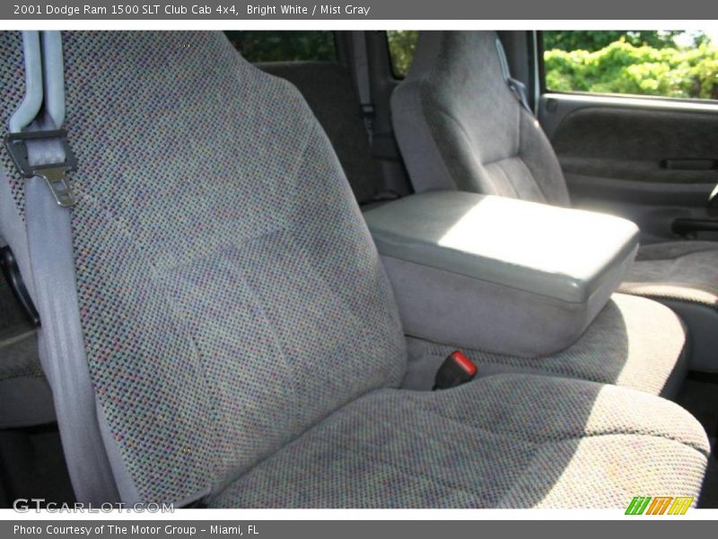 Bright White / Mist Gray 2001 Dodge Ram 1500 SLT Club Cab 4x4