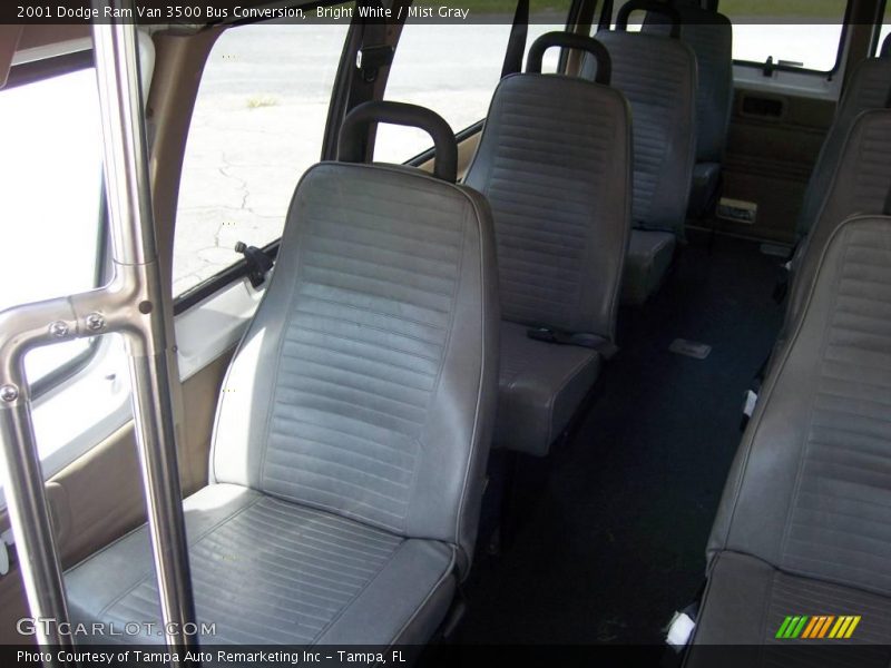 Bright White / Mist Gray 2001 Dodge Ram Van 3500 Bus Conversion
