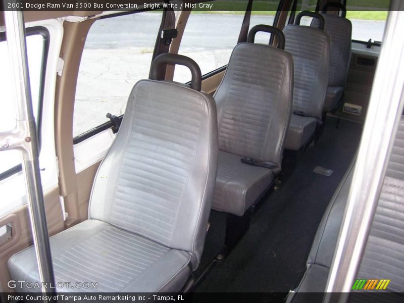Bright White / Mist Gray 2001 Dodge Ram Van 3500 Bus Conversion