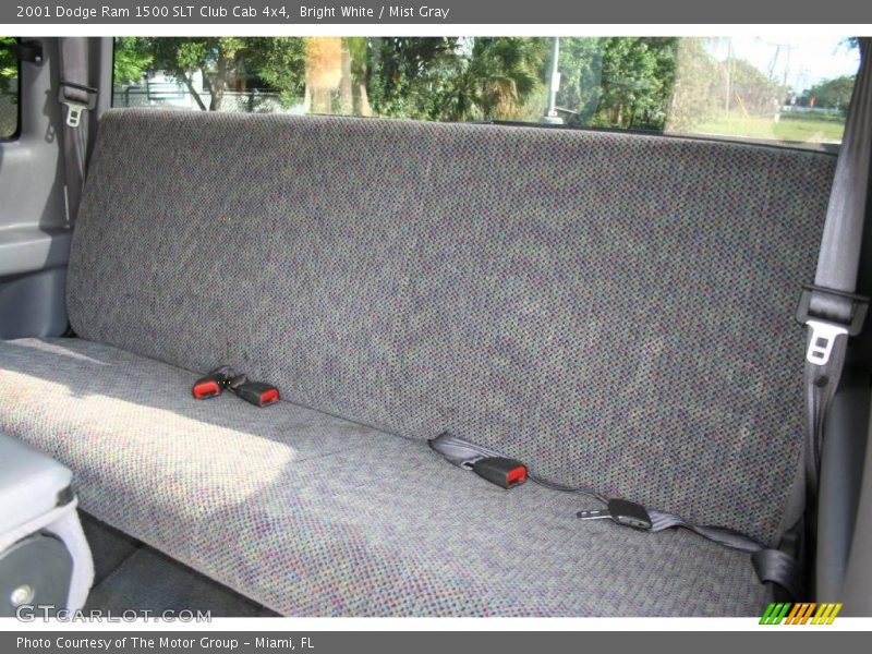 Bright White / Mist Gray 2001 Dodge Ram 1500 SLT Club Cab 4x4